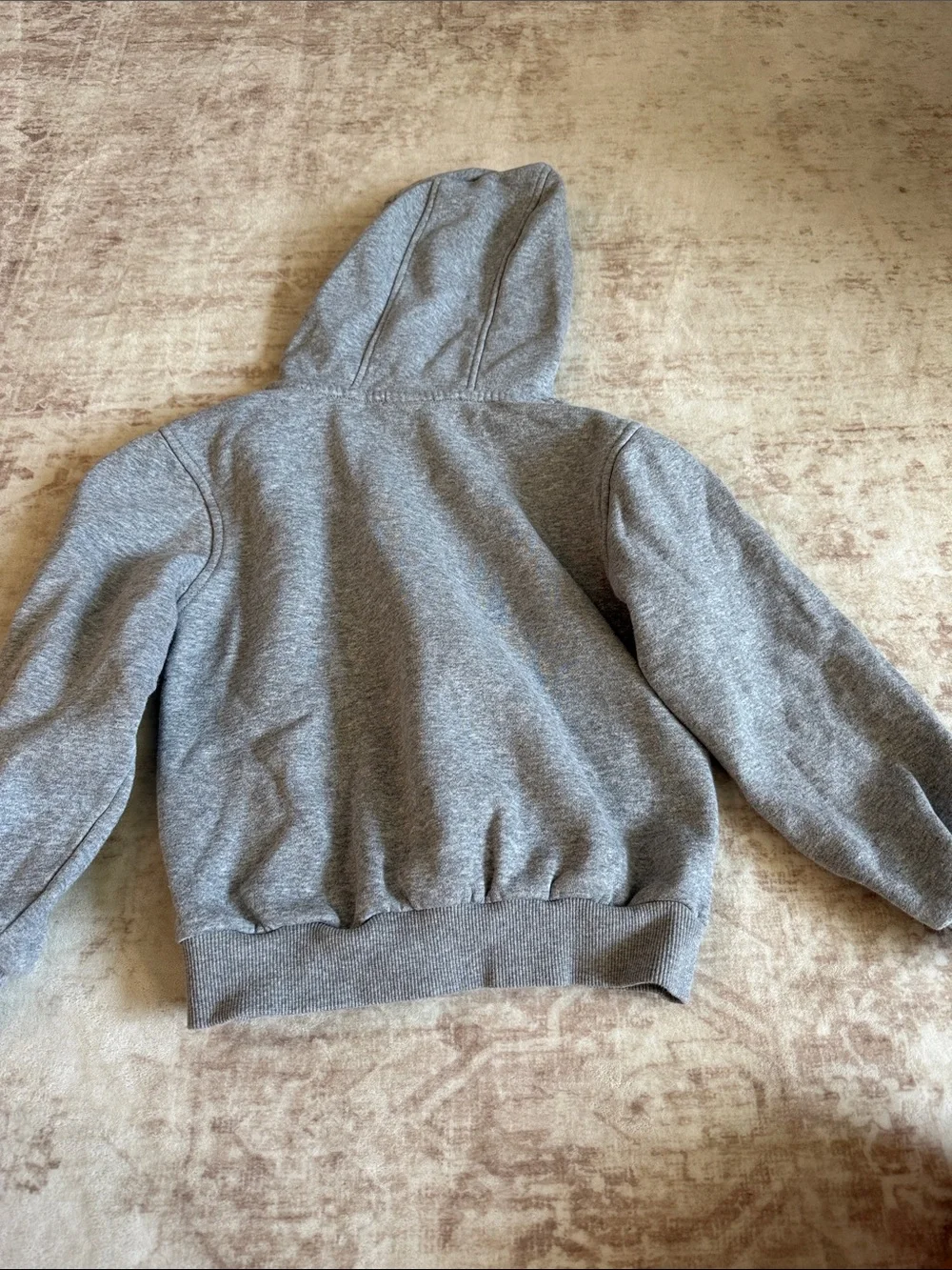 Nike Gray Pullover Hoodie with White Swoosh